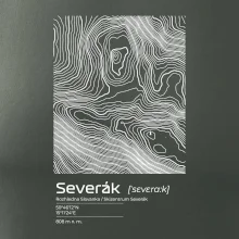 Severák - vrstevnice v obdélníku