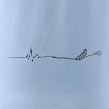Florbalové EKG s florbalkou a míčkem