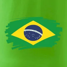 Brazílie vlajka štětkou