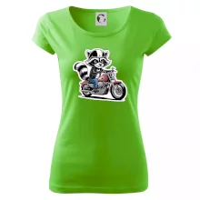 Mýval na motorce kreslený