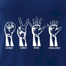 Kámen nůžky papír cirkulárka Kámen nůžky papír cirkulárka
