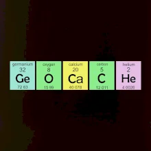Geocache - periodická tabulka