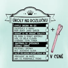 Triko na rozlučku s úkoly pro nevěstu - vintage