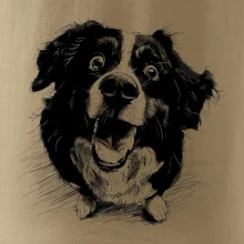 Černobílá karikatura Bernský salašnický pes