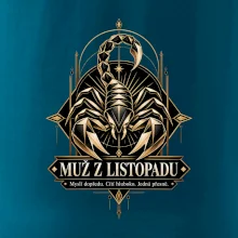 Muž z listopadu geometrický zlatý štír