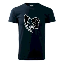 Border kólie obrys hlavy