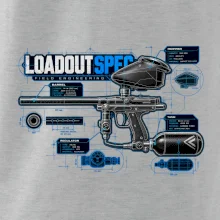 Technický výkres loadout spec paintball