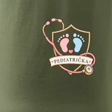 Pro nejmenší - pediatrický štít s otisky nožiček