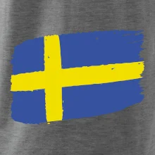 Švédsko vlajka štětkou