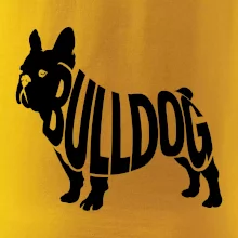 Bulldog  nápis v těle