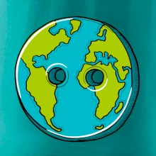 Planeta země knoflík (Pecka design)