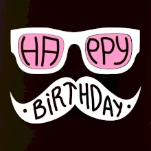 Mustache narozeniny - brýle