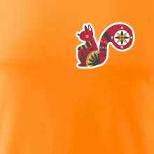 Folklor na prsu veverka