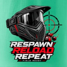 Paintballová maska respawn reload repeat