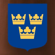 Švédský znak tři korunky na prso