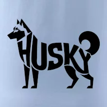 Husky nápis v těle