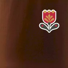 Folklor na prsu tulipán