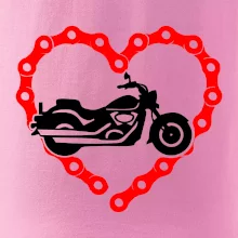 Moto srdce řetěz - chopper