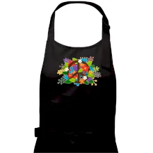 Peace symbol prorostlý květinami