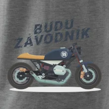 Budu závodník  modrý cafe racer