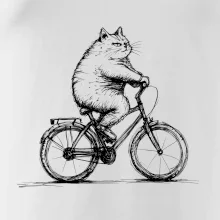 Tlustá kočka  na kole