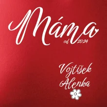 Máma od roku + jména dětí dole vlevo