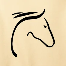 Kůň - hlava silueta