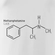 Molekulární struktura Metamfetamin