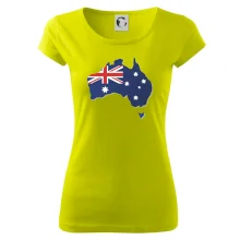 Austrálie - vlajka mapa