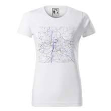 Praha - Mapa s vodními toky Praha - Mapa s vodními toky