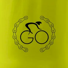Logo cyklisty a řetěz