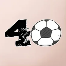 Fotbal kulaté narozeniny 40