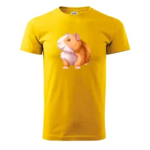 Morče - kreslené, bílo oranžové