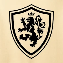 Český lev erb na prsu a na zádech