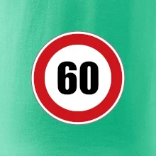 Dopravní značka - omezení rychlosti 60