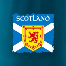 Skotská vlajka s erbem lva