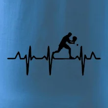 EKG stolní tenista stojící