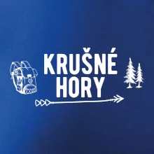 Krušné hory nápis