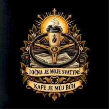 Točna je moje svatyně kafe je můj bůh