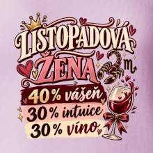 Listopadová žena čtyřicet procent vášeň třicet intuice