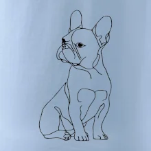 Francouzský buldoček černá kresba