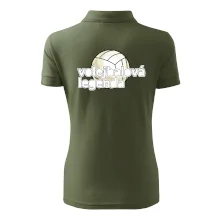 Volejbalová legenda - bílé písmo