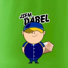 Jsem ďábel doručovatel modro žlutý