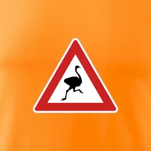 Dopravní značka - Pozor pštros