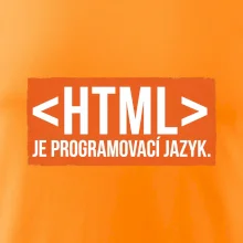 HTML JE PROGRAMOVACÍ JAZYK