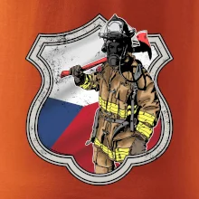 Hasič erb - Česká vlajka