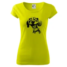 Černobílá karikatura bígl