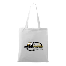 Bagrista v kruhu - vlastní nápis