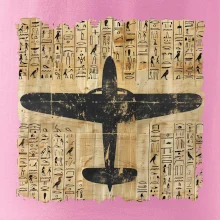 Egyptské hieroglyfy letadlo