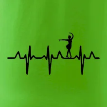 EKG tanečnice salsy